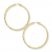 Hoop Earrings 14K Yellow Gold 50mm