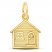 House Charm 14K Yellow Gold