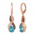 Le Vian Zircon Earrings 3/8 ct tw Diamonds 14K Strawberry Gold