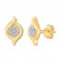 Diamond Earrings 1/15 ct tw Round-cut 10K Yellow Gold