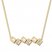 Bezel-set Diamond Necklace 1/4 ct tw Baguette 10K Yellow Gold