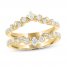 Leo Diamond Enhancer Band 5/8 ct tw Round-cut 14K Yellow Gold