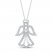 Diamond Angel Necklace 1/5 ct tw Sterling Silver 18"