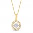 Unstoppable Love Diamond Necklace 1./4 ct tw 10K Yellow Gold 19"