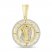 Men's Diamond Christ Pendant 1/2 ct tw Round-cut 10K Yellow Gold