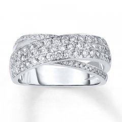 Diamond Ring 1 ct tw Round-cut 14K White Gold