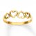 Hearts Ring 14K Yellow Gold