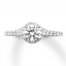 Diamond Engagement Ring 1 ct tw Round-cut 14K White Gold