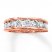 Diamond Wedding Band 1-1/2 ct tw Round-cut 14K Rose Gold