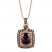 Le Vian Rhodolite Necklace 7/8 ct tw Diamonds 14K Strawberry Gold 18"