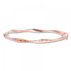 Twist Bangle Bracelet 14K Rose Gold