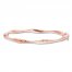 Twist Bangle Bracelet 14K Rose Gold