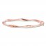 Twist Bangle Bracelet 14K Rose Gold