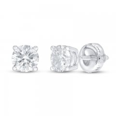 Lab-Created Diamonds by KAY Solitaire Earrings 3/4 ct tw 14K White Gold