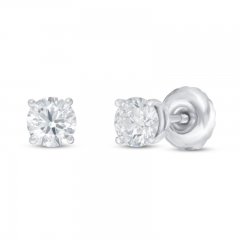 Lab-Created Diamonds by KAY Solitaire Earrings 1/2 ct tw 14K White Gold