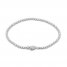 Forever Connected Diamond Bracelet 1 ct tw Round-Cut 10K White Gold 7.25"