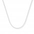 Cable Chain Necklace 14K White Gold 16" Length