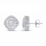 Diamonds Stud Earrings 1 ct tw 10K White Gold