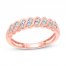 Diamond Anniversary Ring 1/4 ct tw 10K Rose Gold