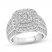 Diamond Engagement Ring 2 ct tw Round-cut 14K White Gold