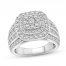 Diamond Engagement Ring 2 ct tw Round-cut 14K White Gold