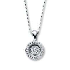 Previously Owned Necklace 1/5 ct tw Diamonds 10K White Gold