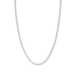 18" Textured Rope Chain 14K White Gold Appx. 1.56mm