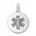 Medical Alert Charm Sterling Silver