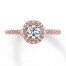 Previously Owned Diamond Engagement Ring 5/8 ct tw Round-cut 14K Two-Tone Gold