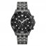 Caravelle by Bulova Men's Chronograph Black Stainless Steel Watch 45A144