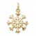 Snowflake Charm 14K Yellow Gold