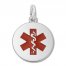 Medical Alert Charm Sterling Silver