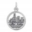 New York City Skyline Sterling Silver Charm