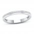 Diamond Wedding Band 1/20 ct tw Round-cut 10K White Gold