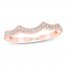 First Light Diamond Wedding Band 1/5 ct tw Round-cut 14K Rose Gold