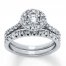 Diamond Bridal Set 5/8 ct tw Round-cut 14K White Gold