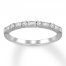 Diamond Anniversary Band 1/5 cttw Round/Baguette 14K White Gold