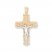 Crucifix Pendant 14K Two-Tone Gold