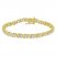 Diamond Fashion Bracelet 1/2 ct tw Round-cut 10K Yellow Gold 7"