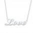 Love Necklace 14K White Gold