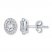 Diamond Earrings 1/4 ct tw Round-cut 10K White Gold