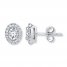 Diamond Earrings 1/4 ct tw Round-cut 10K White Gold