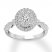 Diamond Engagement Ring 3/4 ct tw Round-cut 14K White Gold