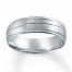 Wedding Band 10K White Gold 6mm