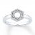 Hexagon Ring 1/15 ct tw Diamonds Sterling Silver