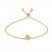 Palm Tree Bolo Bracelet 14K Yellow Gold