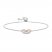 Hallmark Diamonds Infinity Bolo Bracelet 1/5 ct tw Sterling Silver/10K Rose Gold