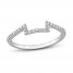 Diamond Wedding Band 1/10 ct tw Round-cut 14K White Gold