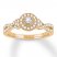 Diamond Engagement Ring 3/8 ct tw Round-cut 14K Yellow Gold