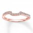 Diamond Wedding Band 1/6 ct tw 14K Rose Gold